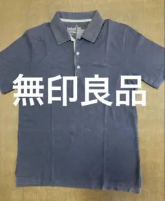 無印良品　ネイビー ポロシャツ 半袖 メンズ Mのサムネイル