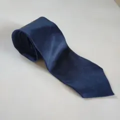 dunhill 100%シルク ネクタイ ダークブルー