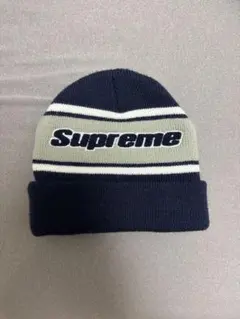 Supreme ニット帽 ビーニー ネイビー値下げしましたのサムネイル