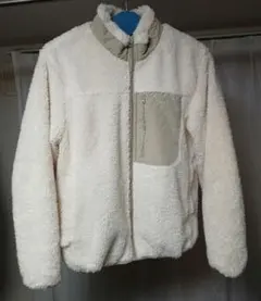 LOGOS ボアジャケット ホワイト　レディース LL