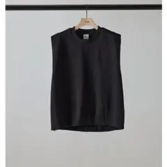 極美品 SLOANE スローン 18G天竺ポリエステル ニット ノースリーブ M