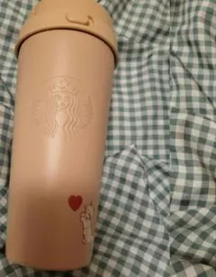 【新品送料込】スタバ バレンタイン ステンレスTOGOボトル473 ベージュ猫