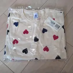 【新品タグ付】プチバトーハート柄半袖TシャツLサイズのサムネイル