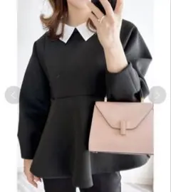 新品タグ付き♡ &.NOSTALGIA 取り外し可能衿付きボンディングチュニック