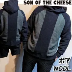 SON OF THE CHEESEサノバチーズ新品メンズウールパーカーL SON OF THE CHEESE（サノバチーズ） コットン プルオーバーパーカー