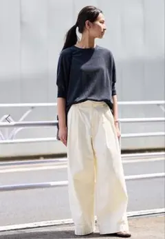 whim Gazette ドロストデニムパンツ グレー36 - メルカリ