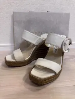 【美品】 JIMMY CHOO ウェッジサンダル 36