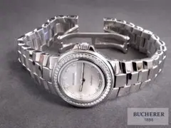希少 ブッフェラー／ BUCHERER ダイヤベゼル 12Pダイヤ ほぼ未使用