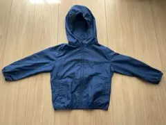 最終値下げポケッタブルパーカー ネイビー 100 軽量 ウインドブレーカー