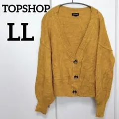 美品✨TOPSHOP マスタード カーディガン 【LL】