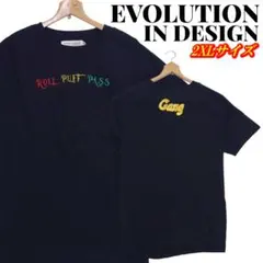 EVOLUTION IN DESIGN マルチカラー刺繍 Tシャツ 2XLサイズ