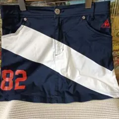 ♥早い物勝ち♥le coq sportif ゴルフスカート ネイビー×ホワイト♥のサムネイル