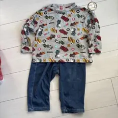 TOMICA 車両プリント 長袖Tシャツ 95cm