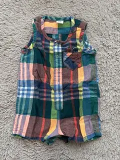 baby GAP チェック柄ロンパース 3-6ヶ月