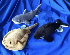 SEA WORLD コレクタブル ぬいぐるみ まとめ売り 3点セット 新品のサムネイル