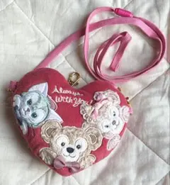 ダッフィー＆フレンズ　ハートポシェット　コインケース