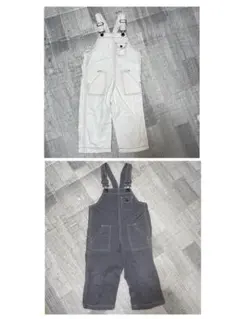 ベビー•キッズ服(女の子用)オーバーオール　95cm ２点セット