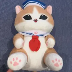 mofusand　セーラーにゃんBIGぬいぐるみ　ネイビー　モフサンド