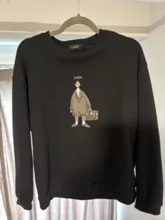 D'S GARMENT Leon プリント スウェット ブラック