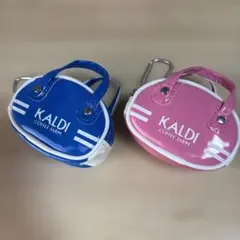 KALDI ミニポーチ 2個セット ブルー ピンクのサムネイル