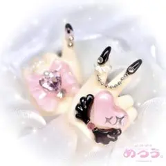 ꒰ やんでれ♡はぁと ꒱‬ tinyfox 1/6サイズ ネイルハンド 白肌のサムネイル