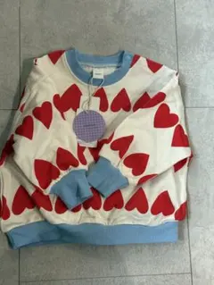 moimoi ハート柄 トレーナー 90cm