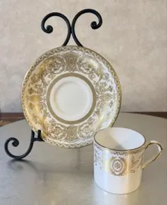 逸品 ロイヤルウースター 金彩デミタス カップアンドソーサー 英国