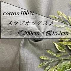 t0-51/3 長2ｍ 綿100 スラブ オックス 生地 布 布地