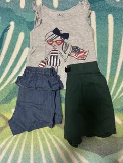 babyGap タンクトップとabcショートパンツ他　３点セット 100