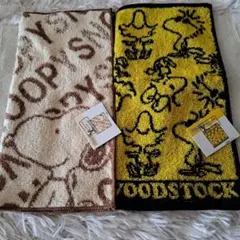 最終お値下げ❗スヌーピー&ウッドストック　タオルハンカチ2枚