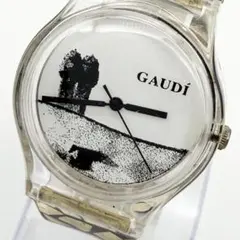 稼働品 SWATCH スウォッチ ガウディ メンズ 腕時計 スケルトン クリア