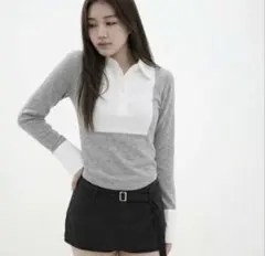 kisstheclub 限定柄lady slim shirt tops - メルカリ