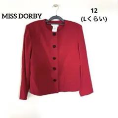 赤 テーラードジャケット