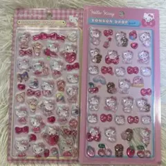 ハローキティ ぷくぷくシール 立体シール 2シートセット