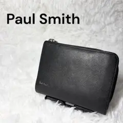 Paul Smith ポールスミス　二つ折り財布 ブラック 高級 レザー
