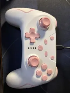 ホワイト/ピンク 無線コントローラー NintendoSwitch