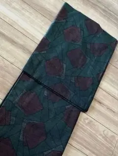 新品⭐︎着物　袷　紬　幾何学文様