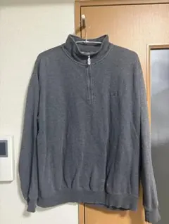 グレー ハーフジップ トレーナー FILA