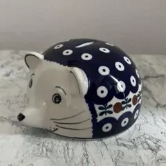 ポーリッシュポタリー　カメさん小物入れ プレゼント柄で演技の良さ増し増しのカメさん🐢 #ポーリッシュポタリー