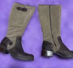 ティンバーランド Timberland ロングブーツ サイドベルト 24.0