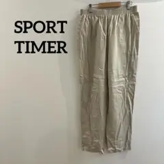 SPORT TIMER ベージュ チノパン ゴムウエスト　楽ズボン