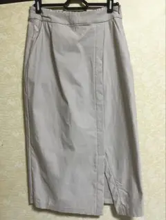SENSE OF PLACEグレー系ストレッチタイトスカート M