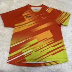 【美品】VICTAS 卓球ウェア Mサイズ オレンジ/イエロー