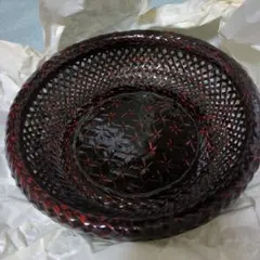 【籃胎漆器】菓子鉢