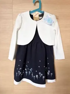 フォーマルワンピース　ネイビー　120