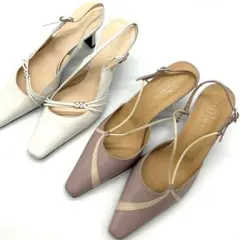 ココチャン様専用　ダトラサルディ 2足セット 24cm ラベンダー色＆白色