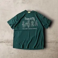 USA製90s Tough T's 企業系アートTシャツシングルグリーンXL古着のサムネイル