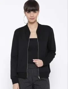FOREVER21 Women Black Bomber Jacketのサムネイル