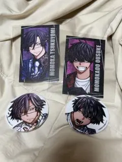 桃源暗鬼 アフコミ コミケ キャラカード 缶バッジ 桃華月詠 桃角桜介