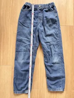 GUデニムパンツ ウエストゴム付き 140cm